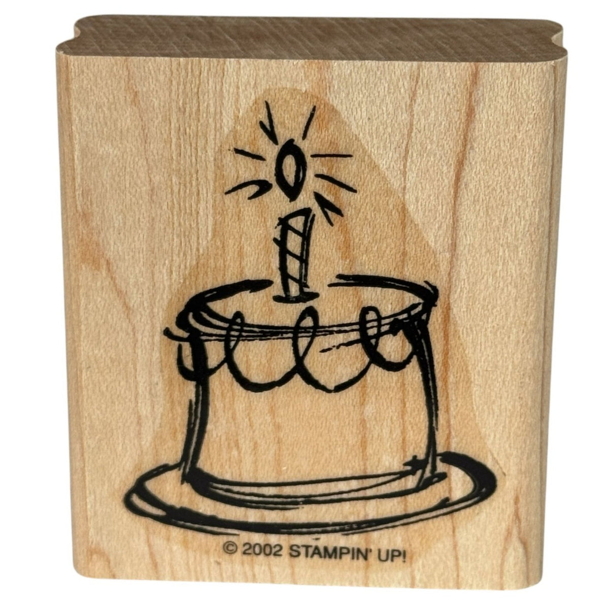 Stampin Up Rubber Stamp Birthday Cake Candle Craft Card Making