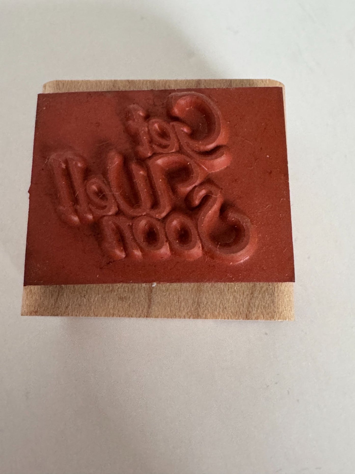 Stampin Up Rubber Stamp Get Well Soon Card Making Words Support Friend