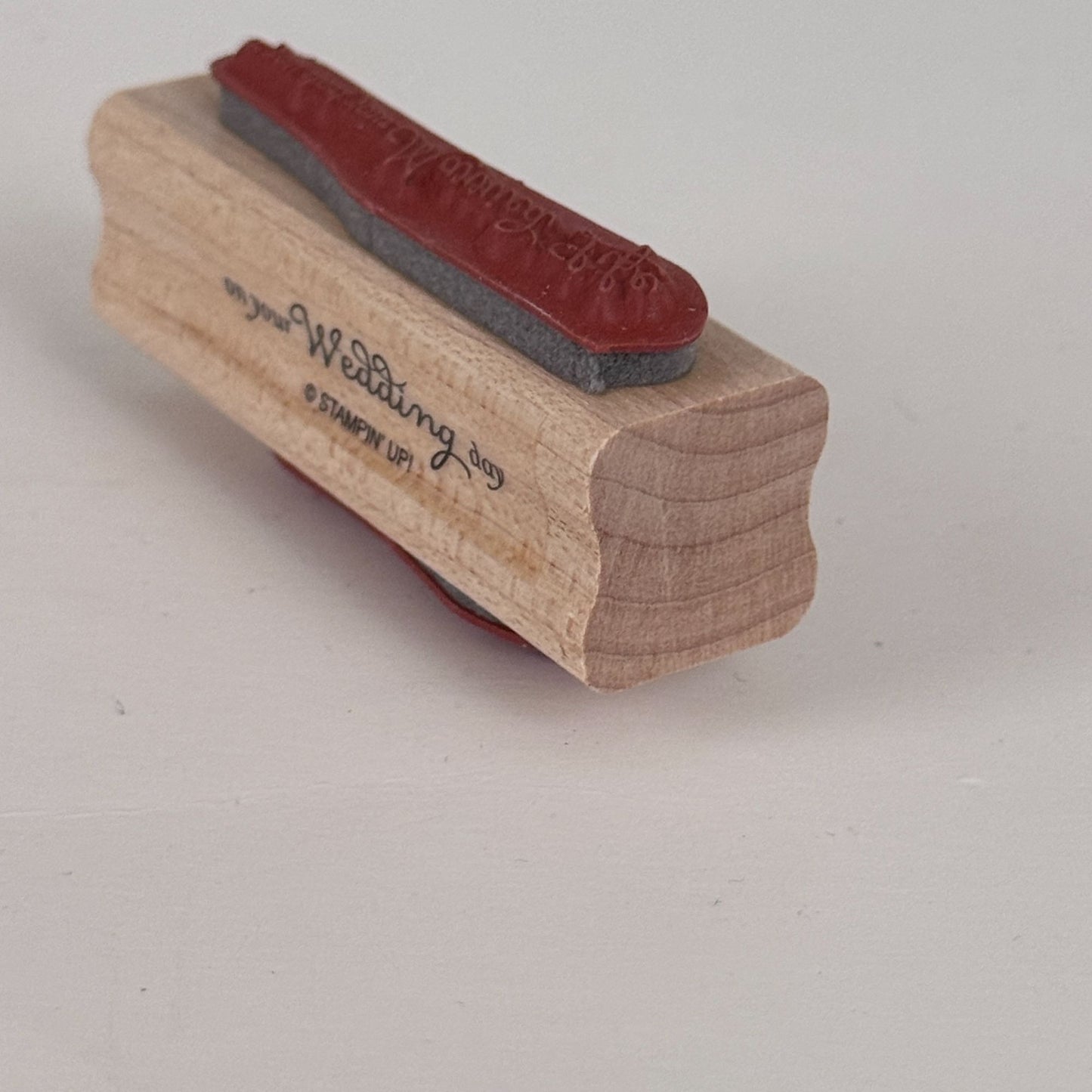 Stampin Up Rubber Stamp On Your Wedding Day Cardmaking Words Married Life Couple