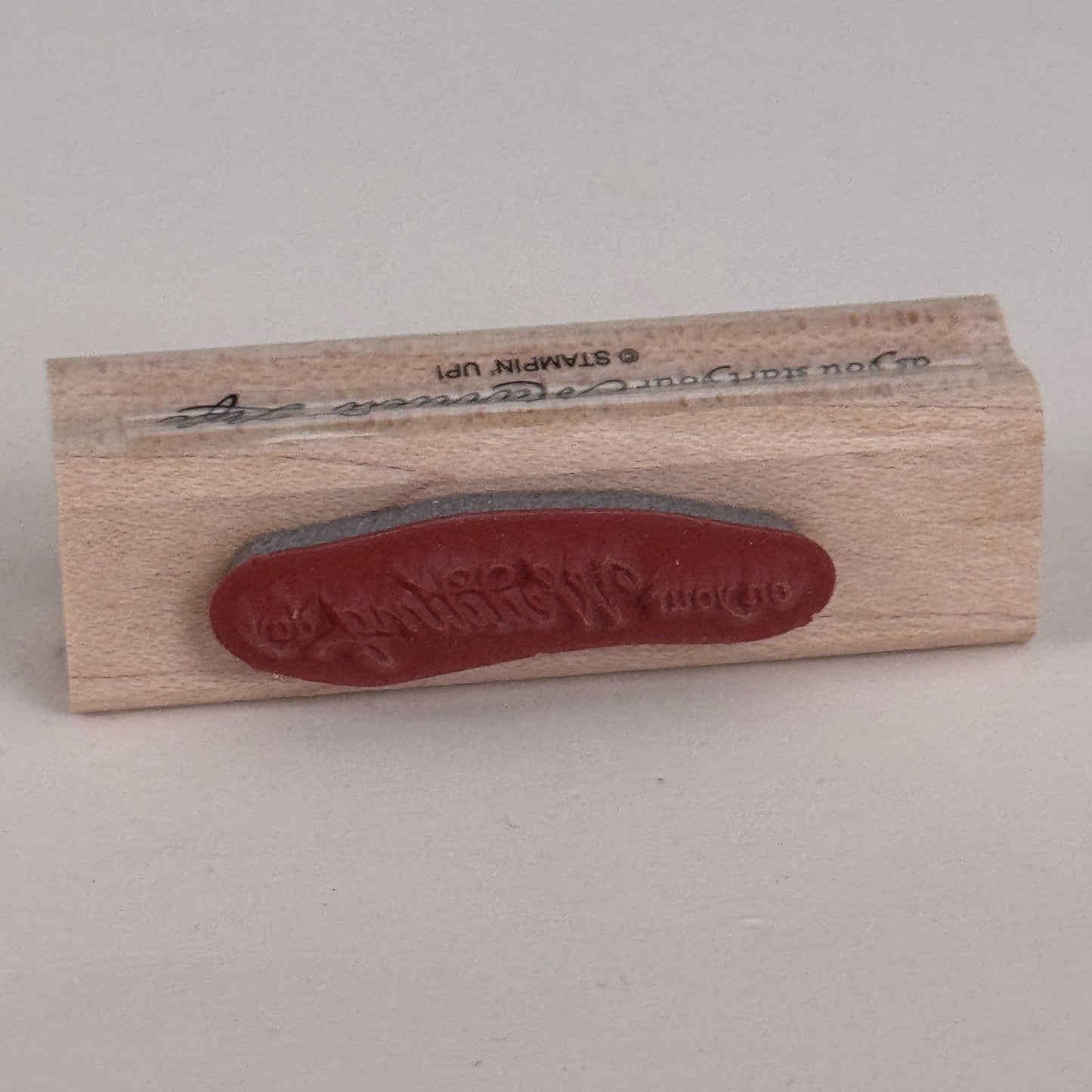 Stampin Up Rubber Stamp On Your Wedding Day Cardmaking Words Married Life Couple