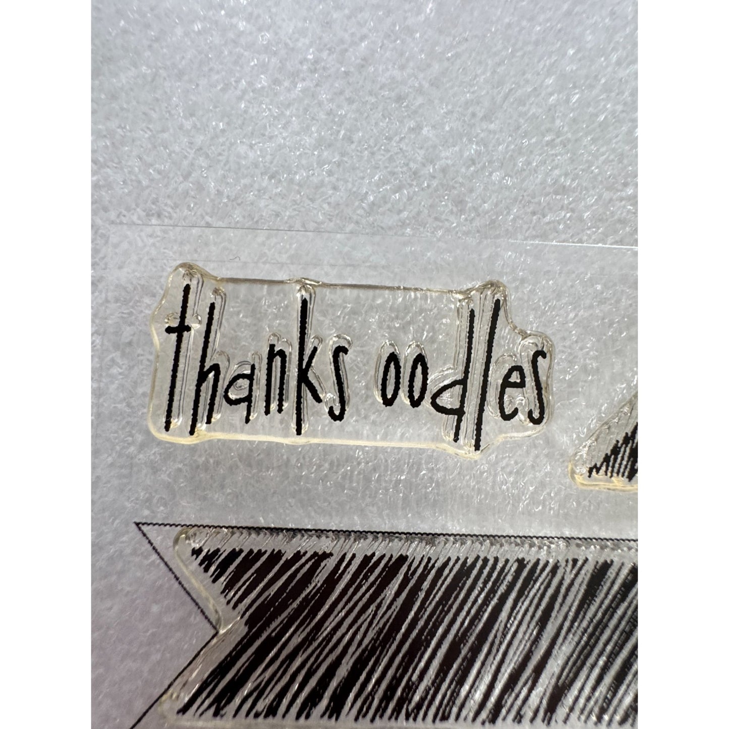 CTMH My Acrylix Acrylic Stamp Set Oodles of Doodles Flair Scribble Shapes B1449