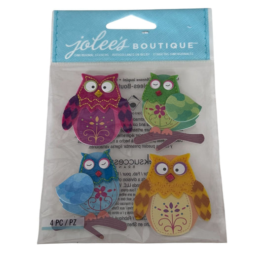 Jolees Boutique Owl Dimensional Stickers Scrapbook Embellishments Cute Woodland Craft