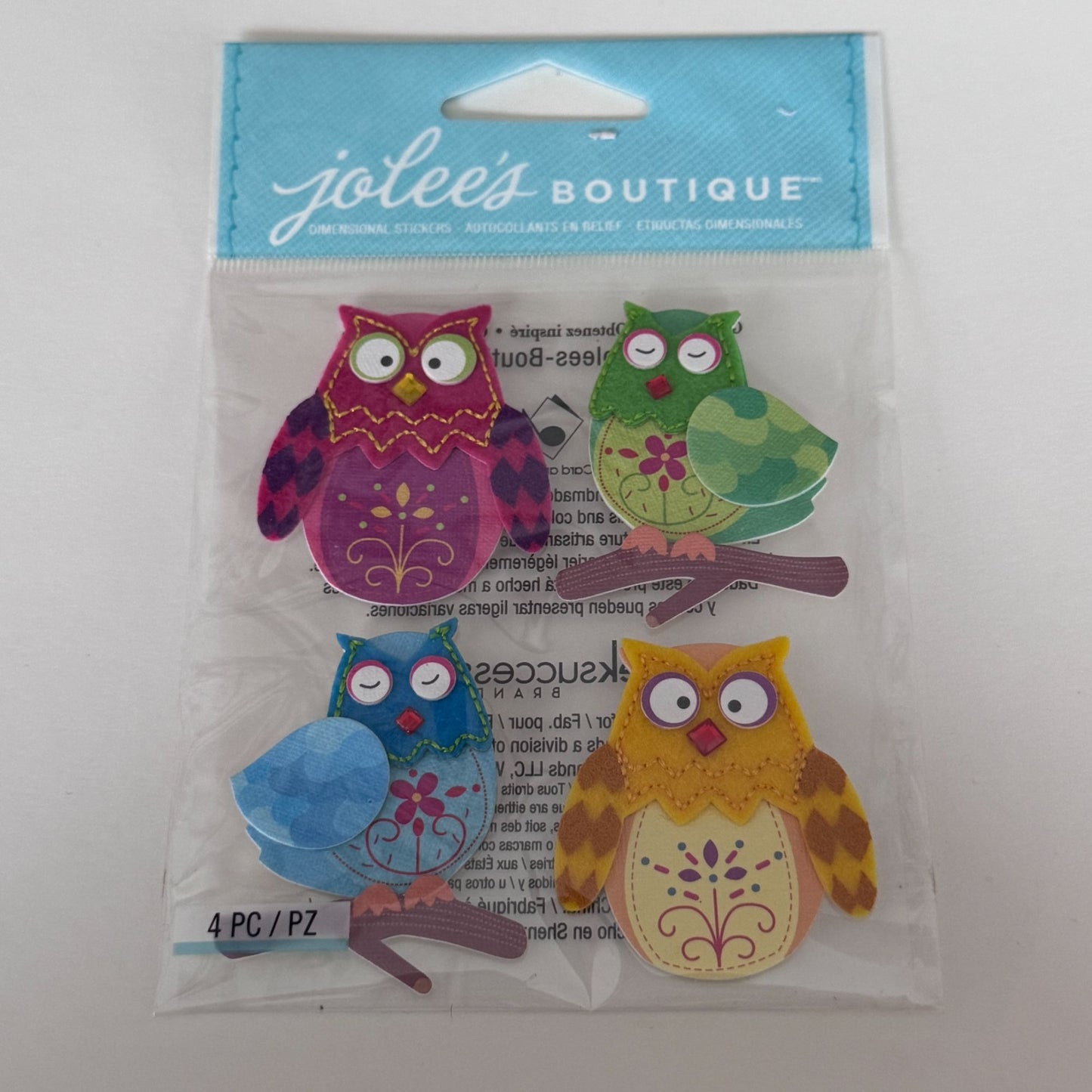 Jolees Boutique Owl Dimensional Stickers Scrapbook Embellishments Cute Woodland Craft