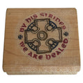 Christian Cross Rubber Stamp By His Stripes We Are Healed Wood Mounted Religious
