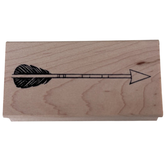 Paper Source Rubber Stamp Boho Tribal Arrow Feather Line Journal Scrapbooking Cardmaking Craft