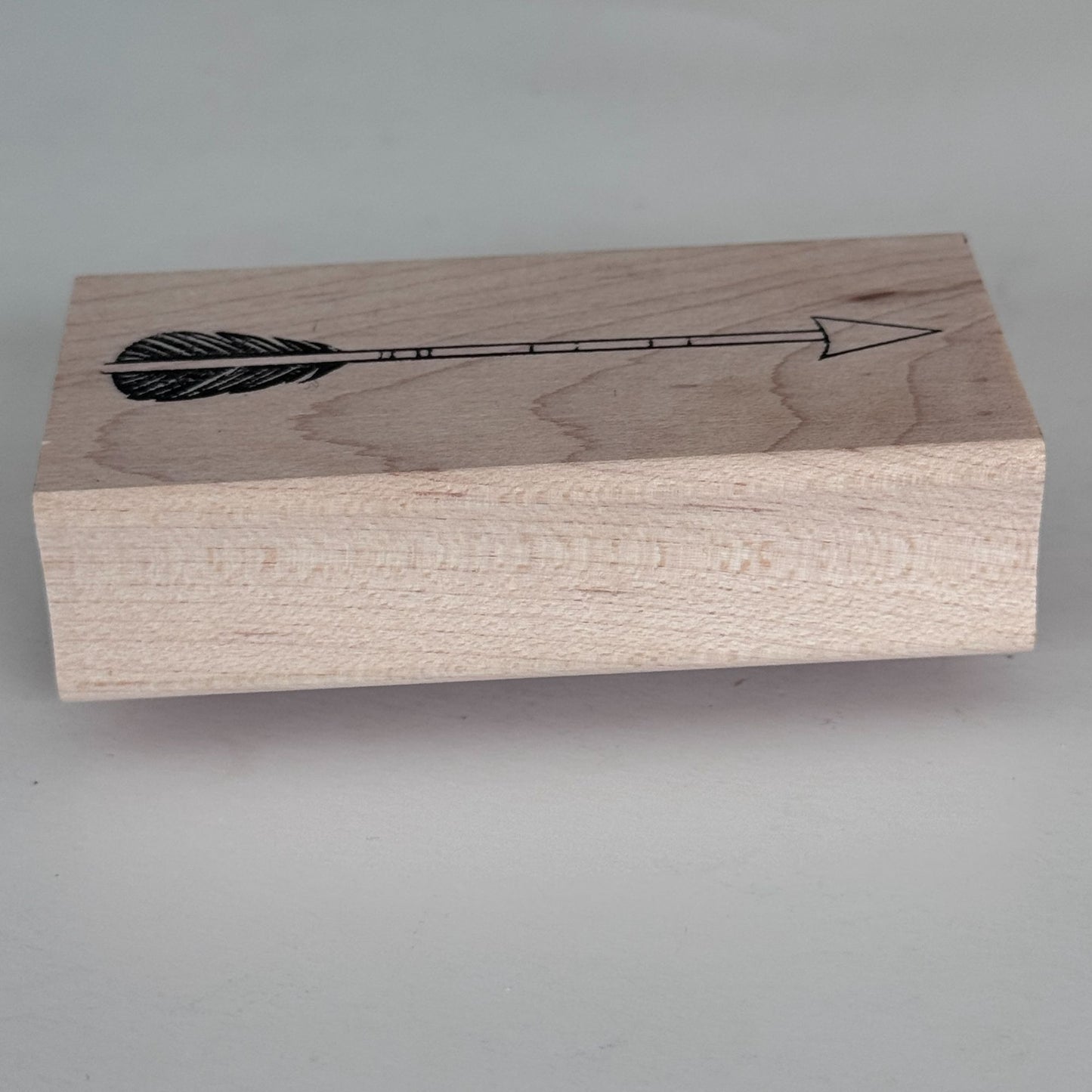 Paper Source Rubber Stamp Boho Tribal Arrow Feather Line Journal Scrapbooking Cardmaking Craft