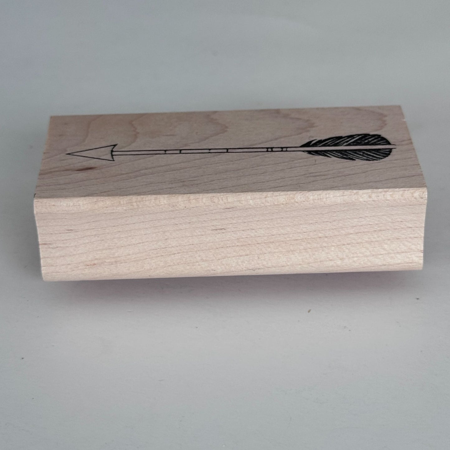 Paper Source Rubber Stamp Boho Tribal Arrow Feather Line Journal Scrapbooking Cardmaking Craft