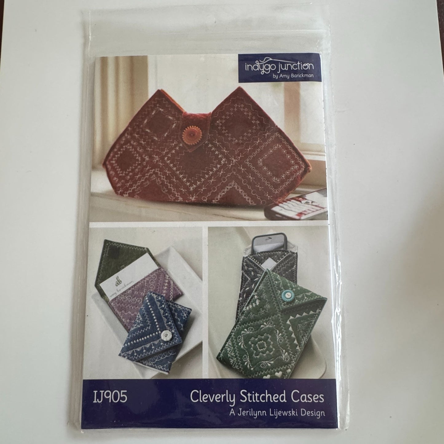 Indygo Junction Sewing Pattern IJ905 Cleverly Stitched Cases Clutch Phone Pouch