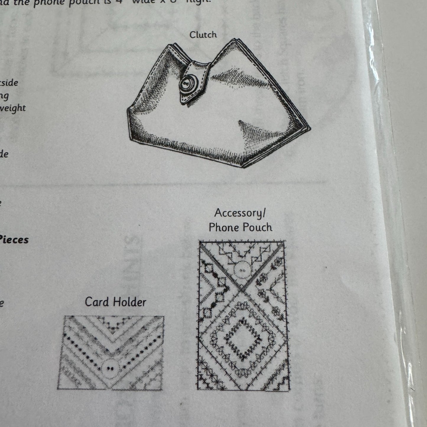 Indygo Junction Sewing Pattern IJ905 Cleverly Stitched Cases Clutch Phone Pouch