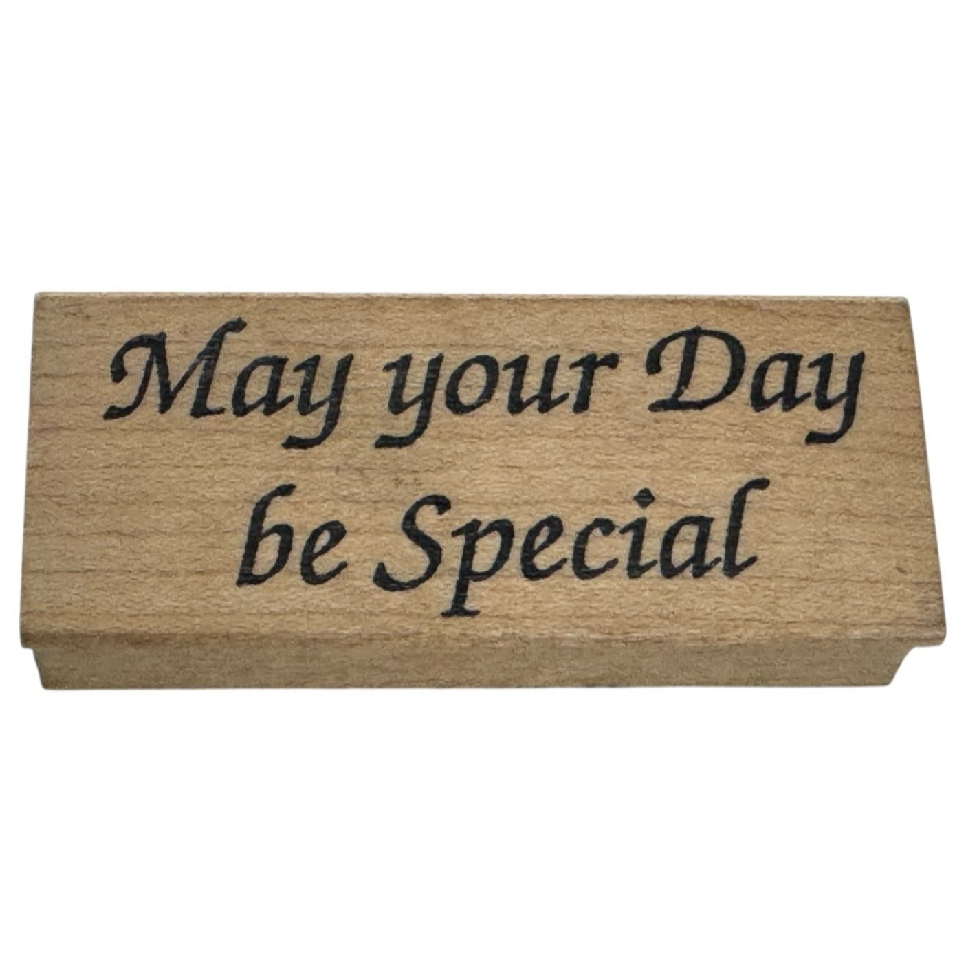 Double D Rubber Stamp May Your Day Be Special Birthday Card Making Sentiment
