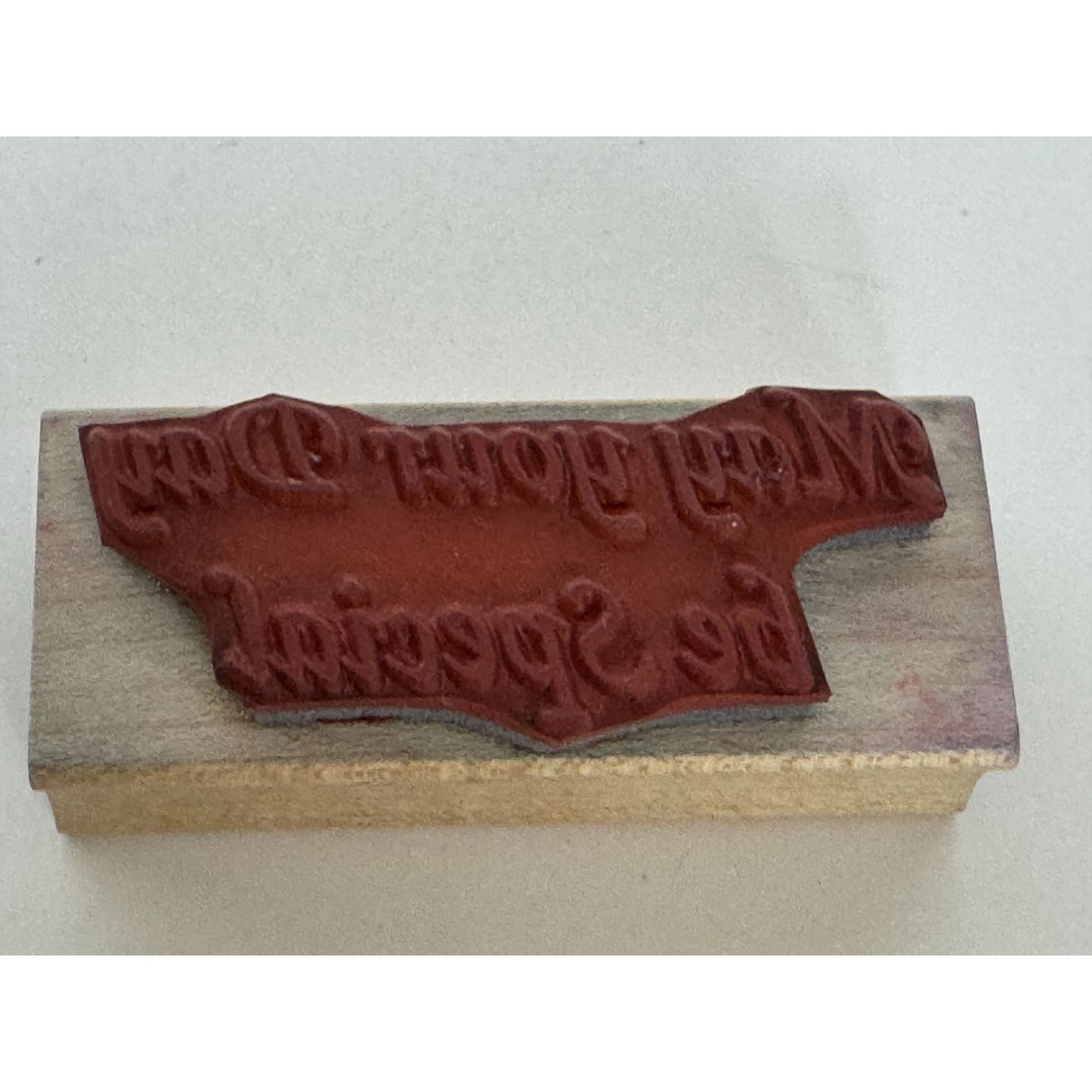 Double D Rubber Stamp May Your Day Be Special Birthday Card Making Sentiment