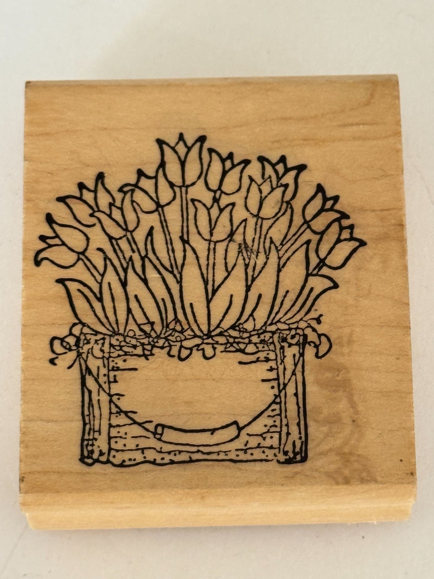 Holly Berry House Stamp Tulip Flower Box Spring Easter Big Card Making Craft