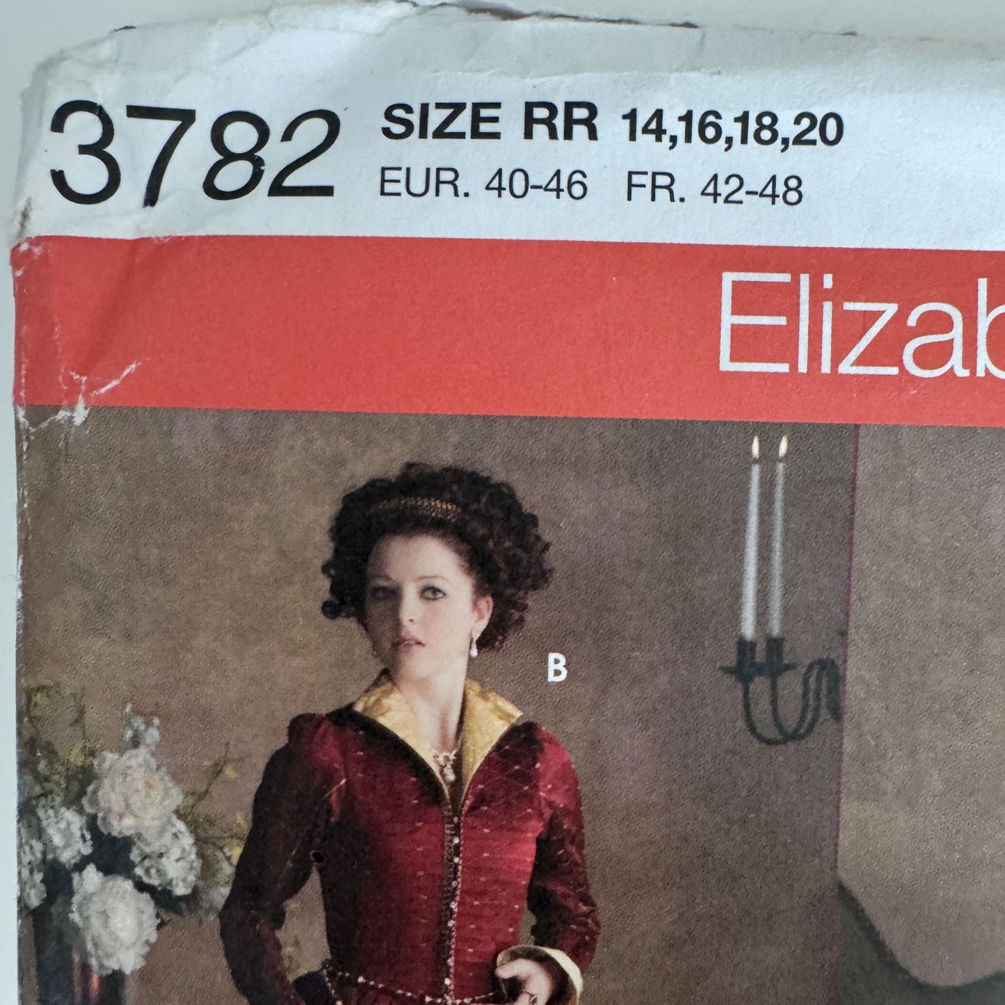 Simplicity Sewing Pattern 3782 Elizabethan Costume Tudor Gown Dress 14-20 Andrea Schewe Uncut Historical