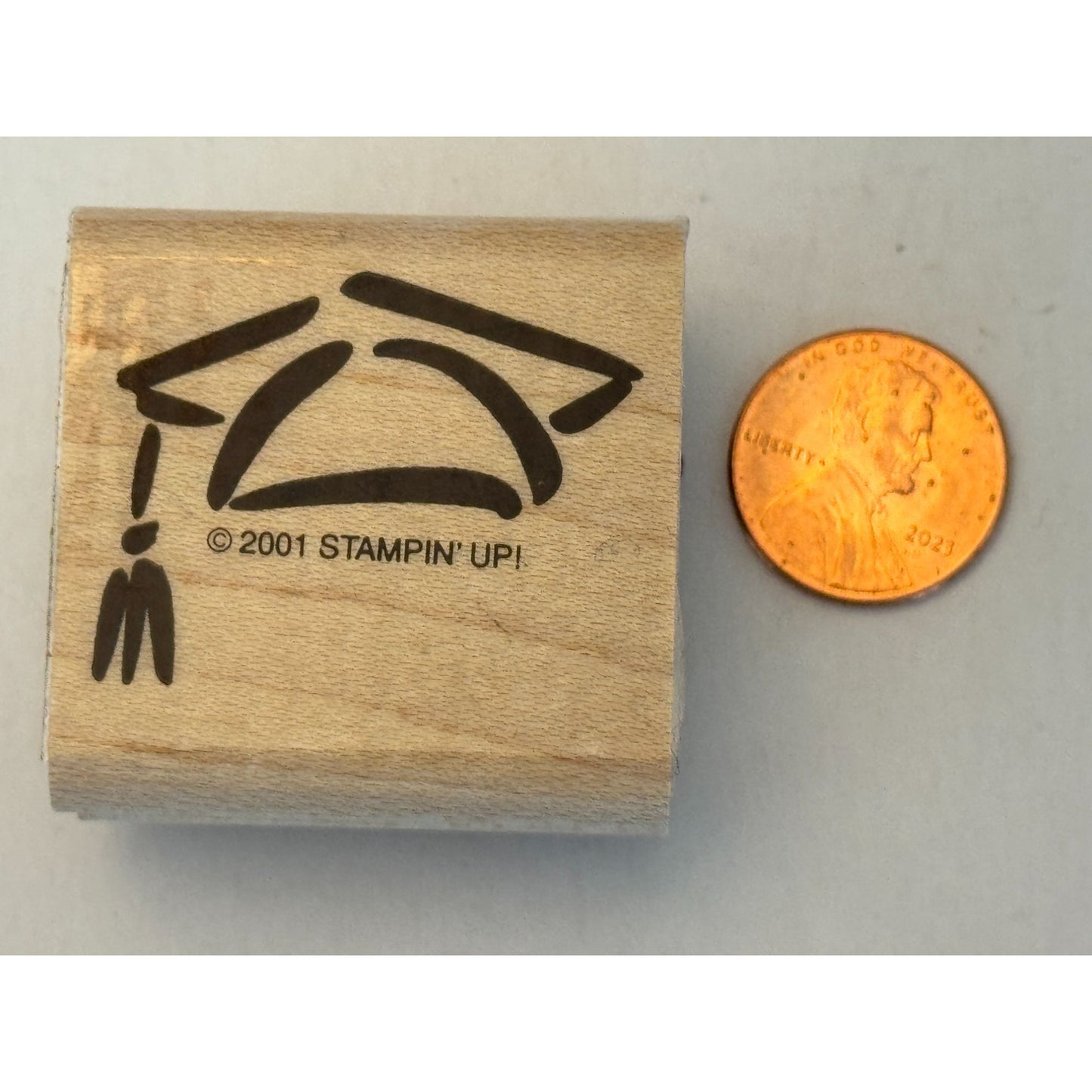 Stampin Up Graduation Cap Hat with Tassel Grad School Academics Learn Cardmaking