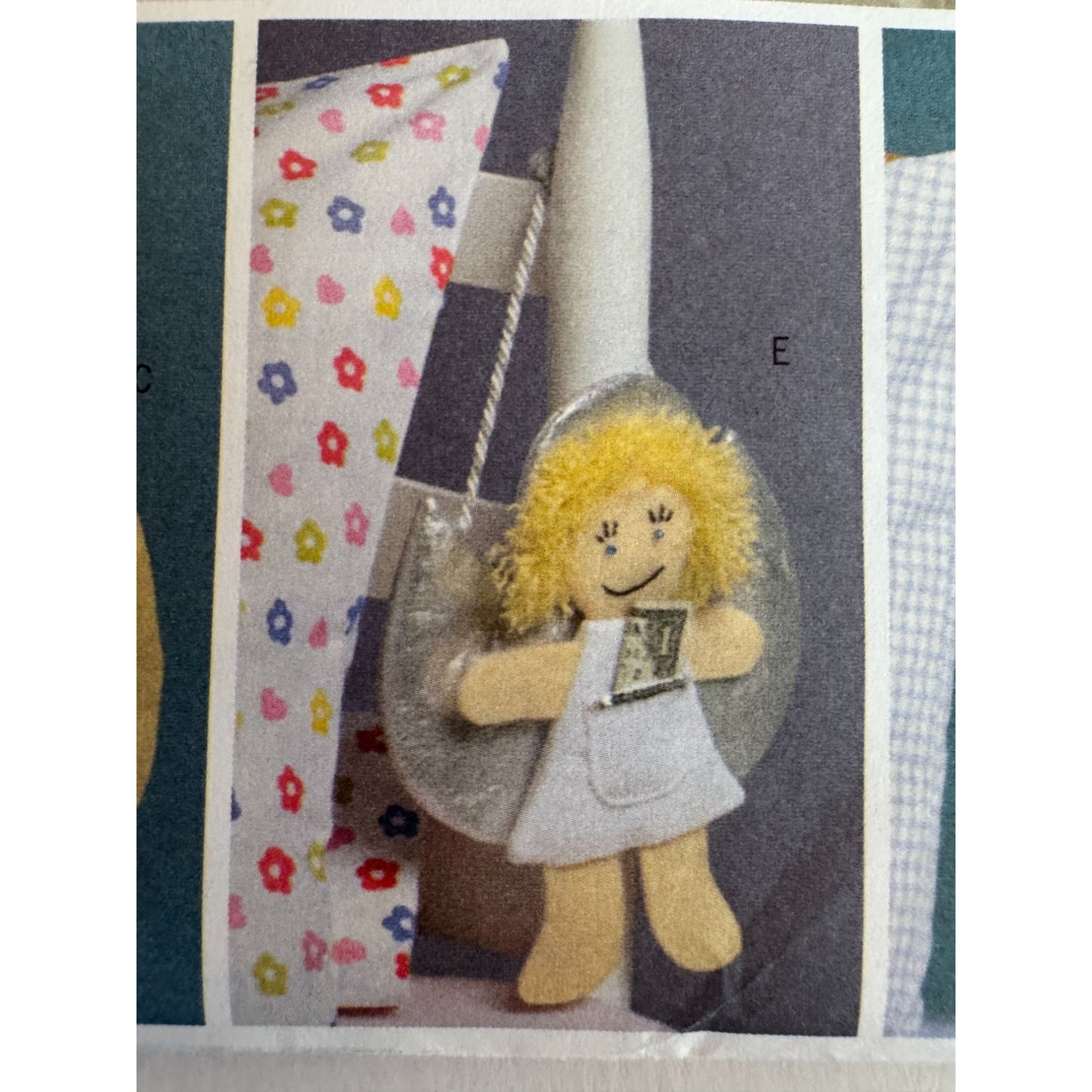 Butterick B4477 Tooth Fairy Pillow Sewing Pattern Dentist Baseball Glove Doll Flower