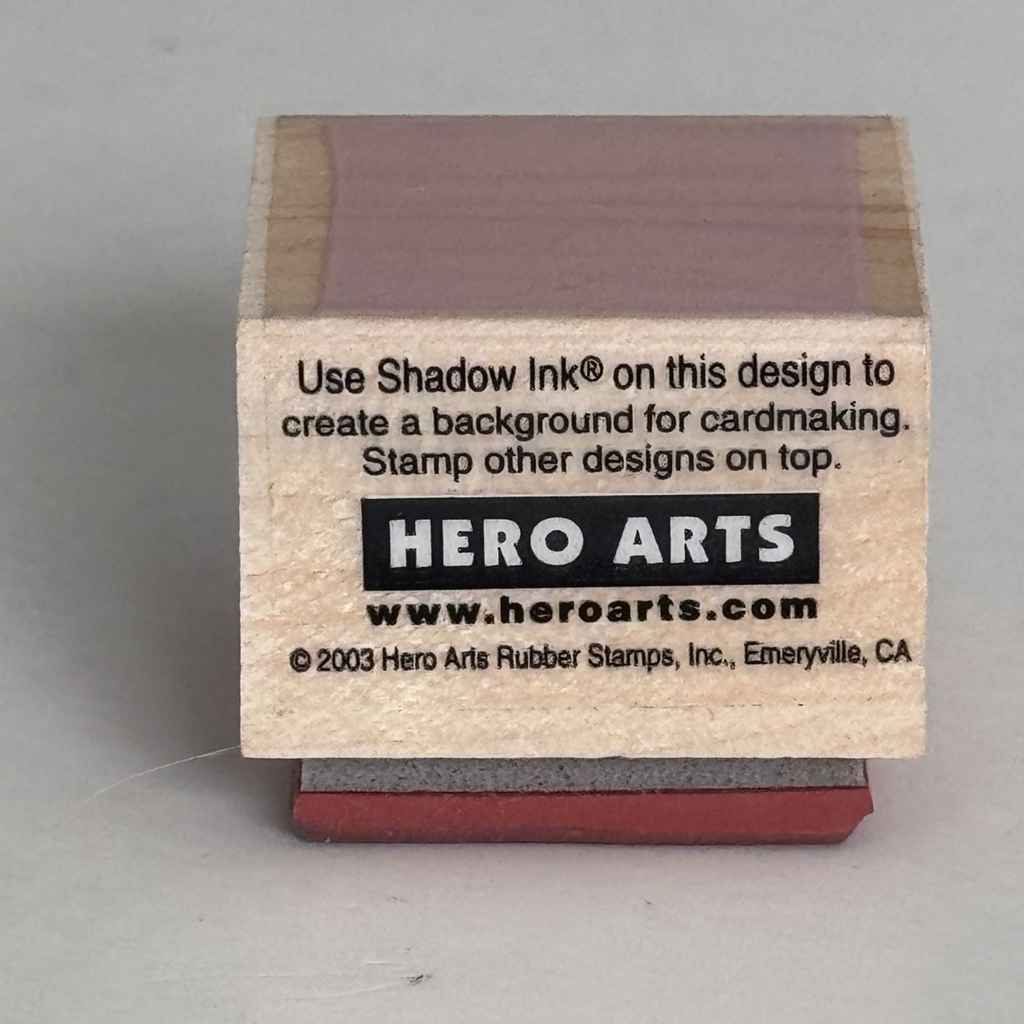 Hero Arts Rubber Stamp Small Straight Edged Square Shadow Cardmaking Shape Craft Scrapbooking Journaling
