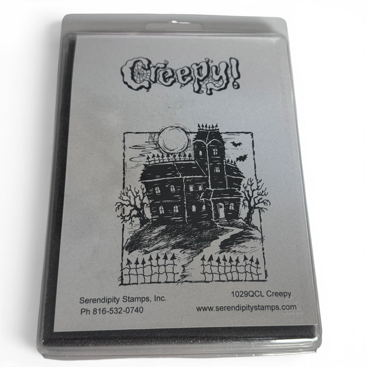 Creepy Haunted House Rubber Stamp Set Serendipity Stamps Halloween Cardmaking Mansion Fall