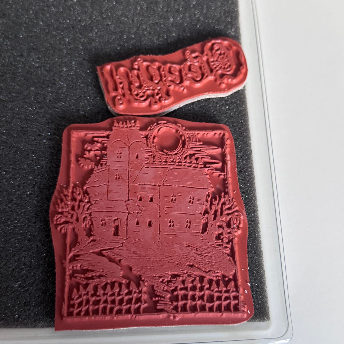 Creepy Haunted House Rubber Stamp Set Serendipity Stamps Halloween Cardmaking Mansion Fall