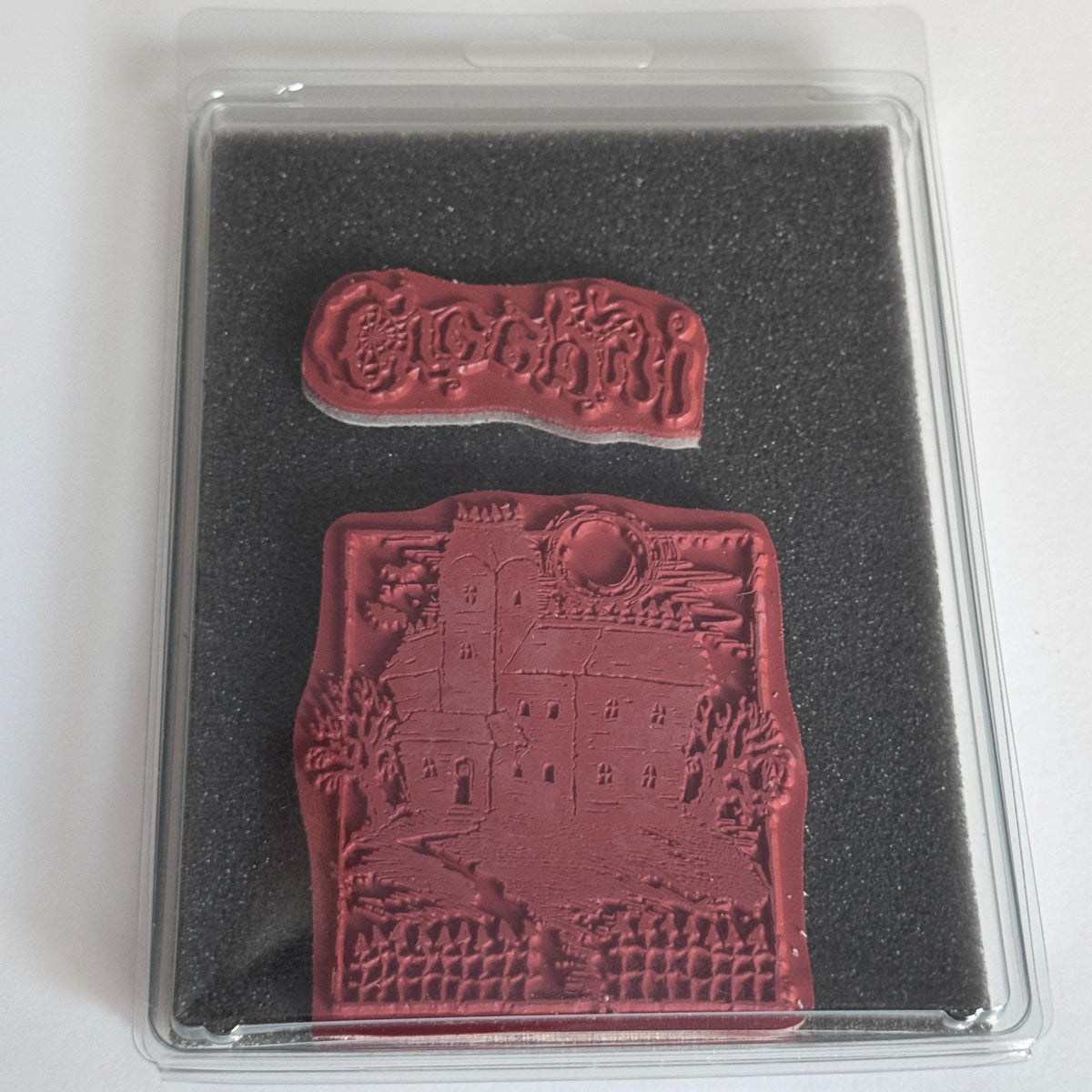 Creepy Haunted House Rubber Stamp Set Serendipity Stamps Halloween Cardmaking Mansion Fall
