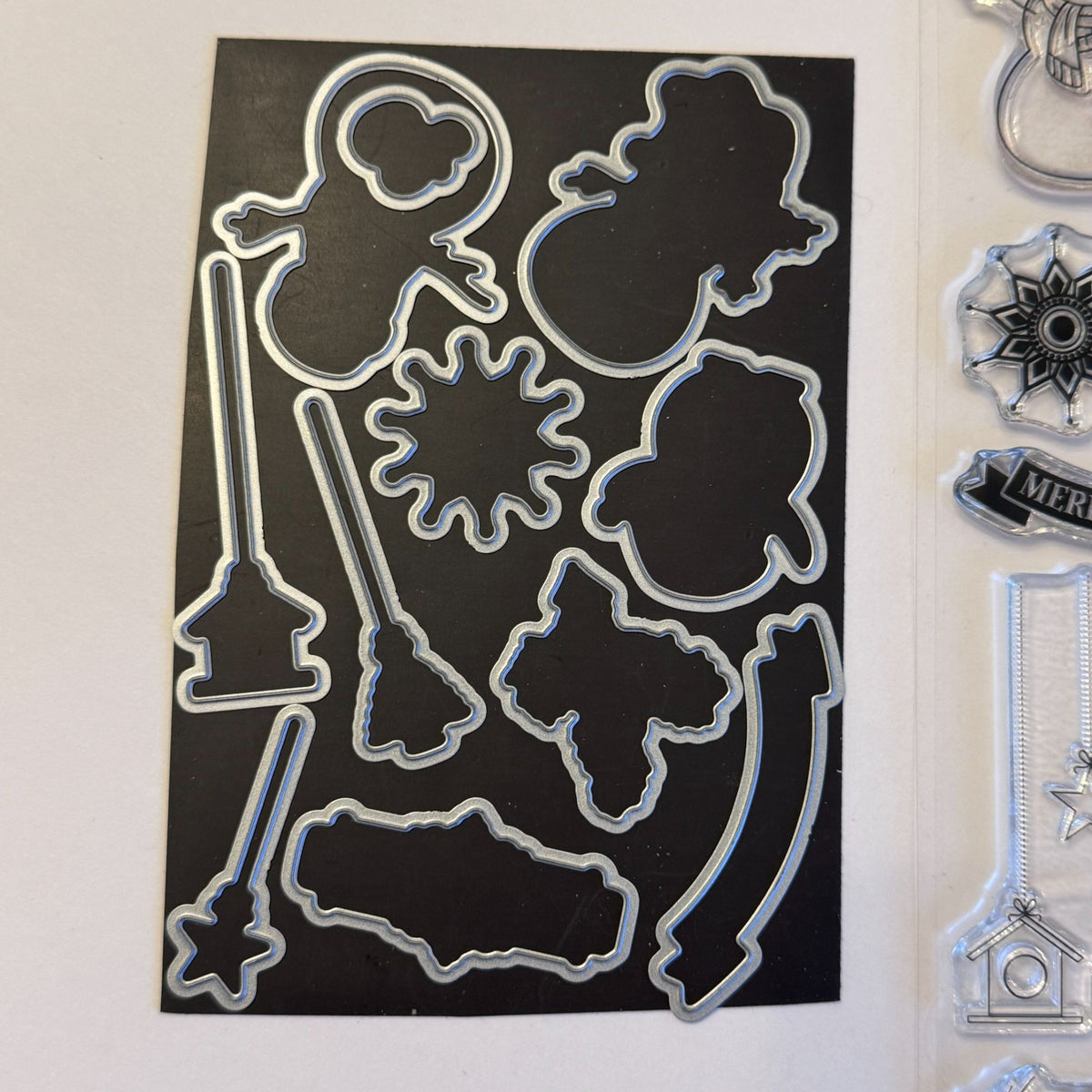 Gina K Winter Cheer Clear Stamps and Matching Dies Christmas Snowman Penguin Holiday Card Making Set