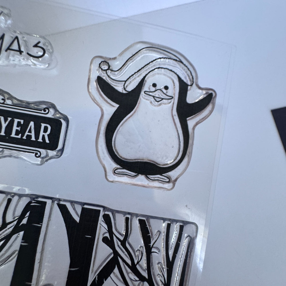 Gina K Winter Cheer Clear Stamps and Matching Dies Christmas Snowman Penguin Holiday Card Making Set