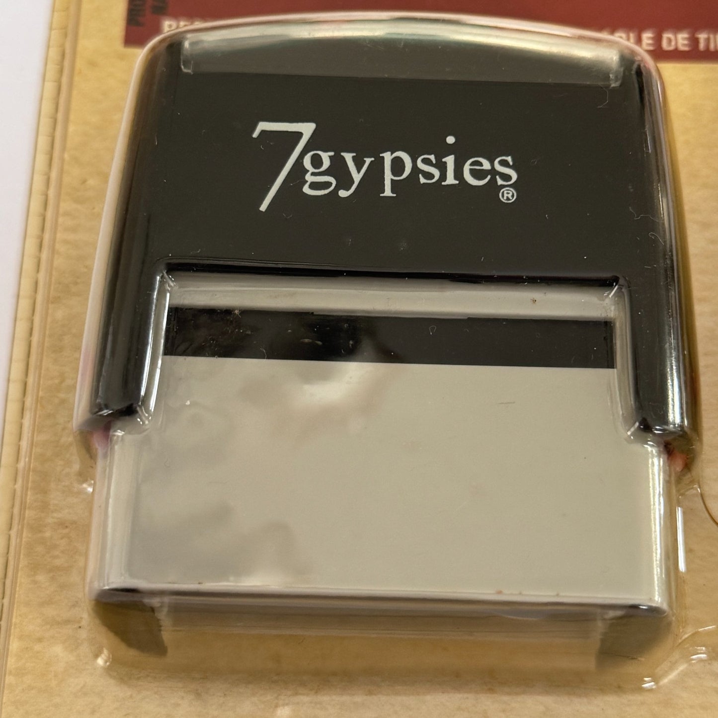 7Gypsies Interchangeable Certifiable Stamp Rectangle Hand Drawn Seals Gift Tags