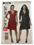 Butterick Sewing Pattern B5546 Wrap Dress 2010s Modern Classic 8–14 Easy Uncut
