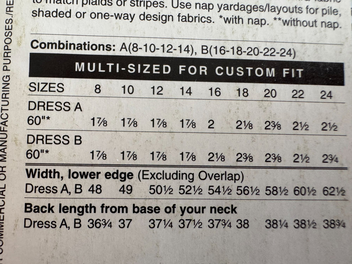 Butterick Sewing Pattern B5546 Wrap Dress 2010s Modern Classic 8–14 Easy Uncut
