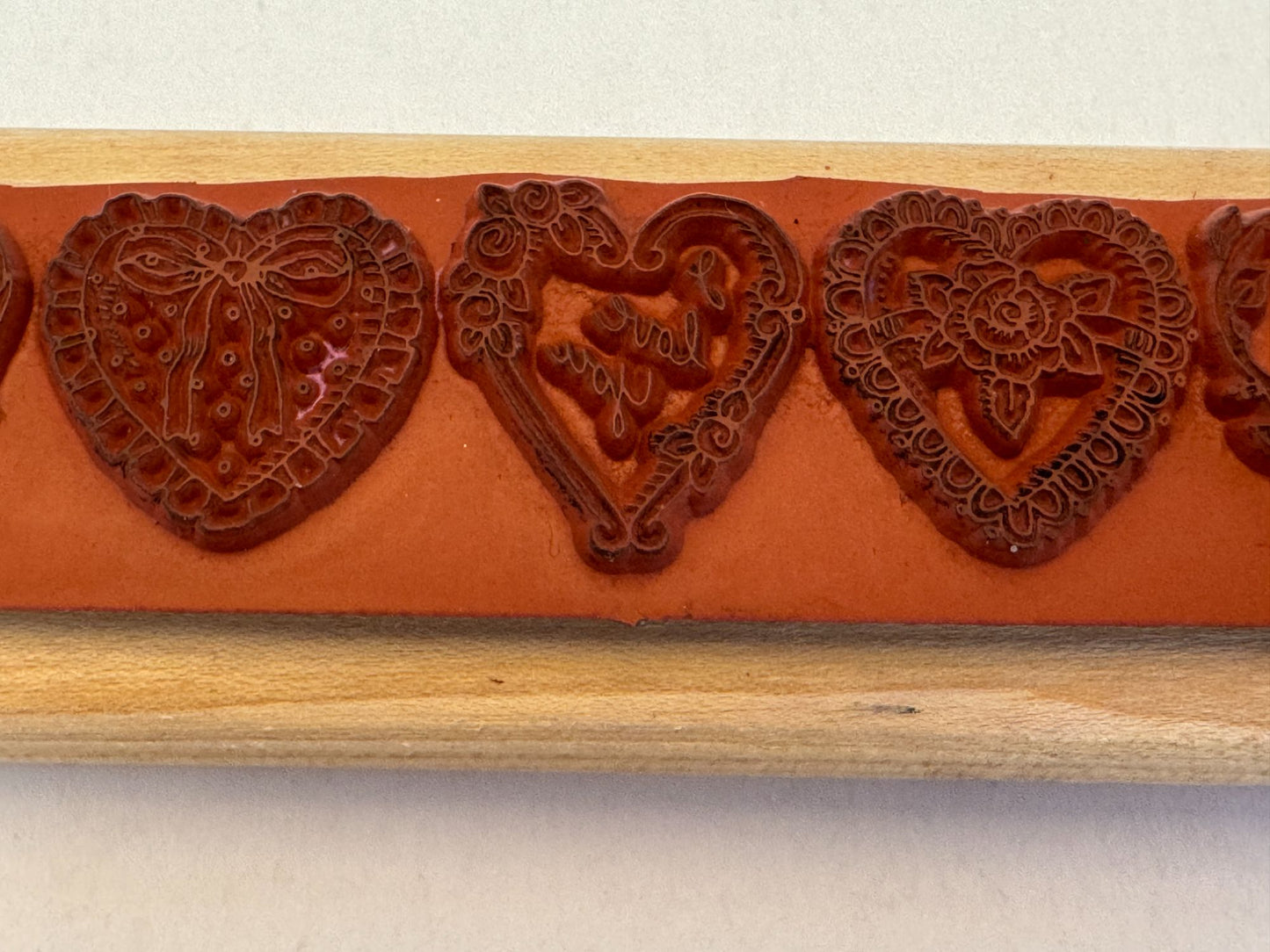 Stampin Up Rubber Stamp Ornate Heart Border I Love You Valentines Day Cardmaking