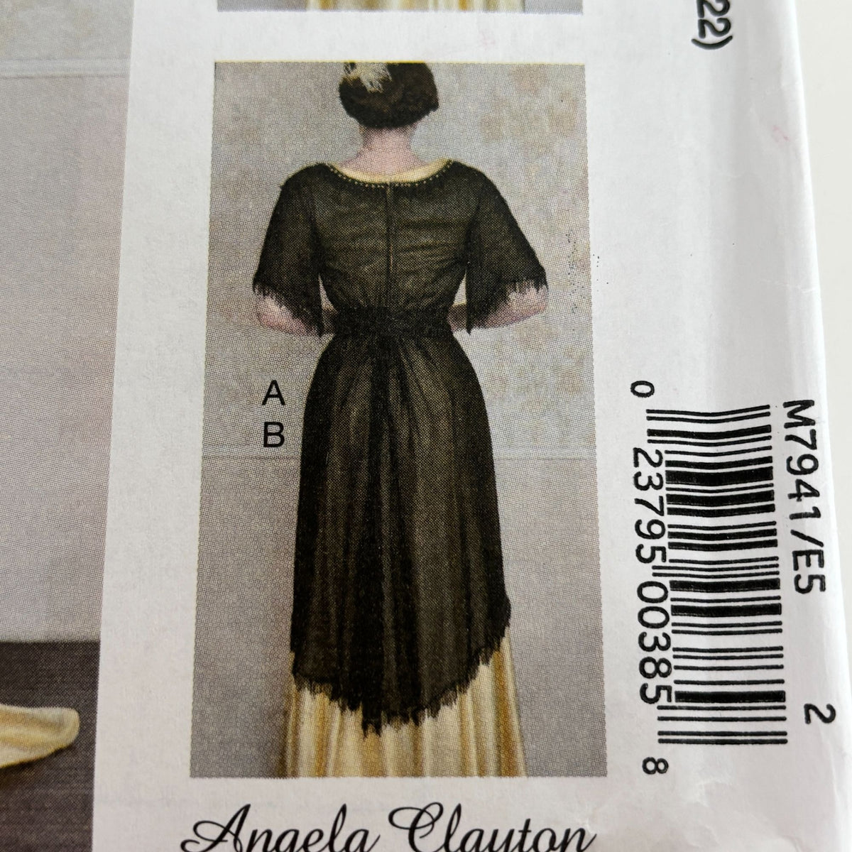 McCalls Costume Sewing Pattern M7941 Angela Clayton Regency Dress Misses 14-22 Uncut