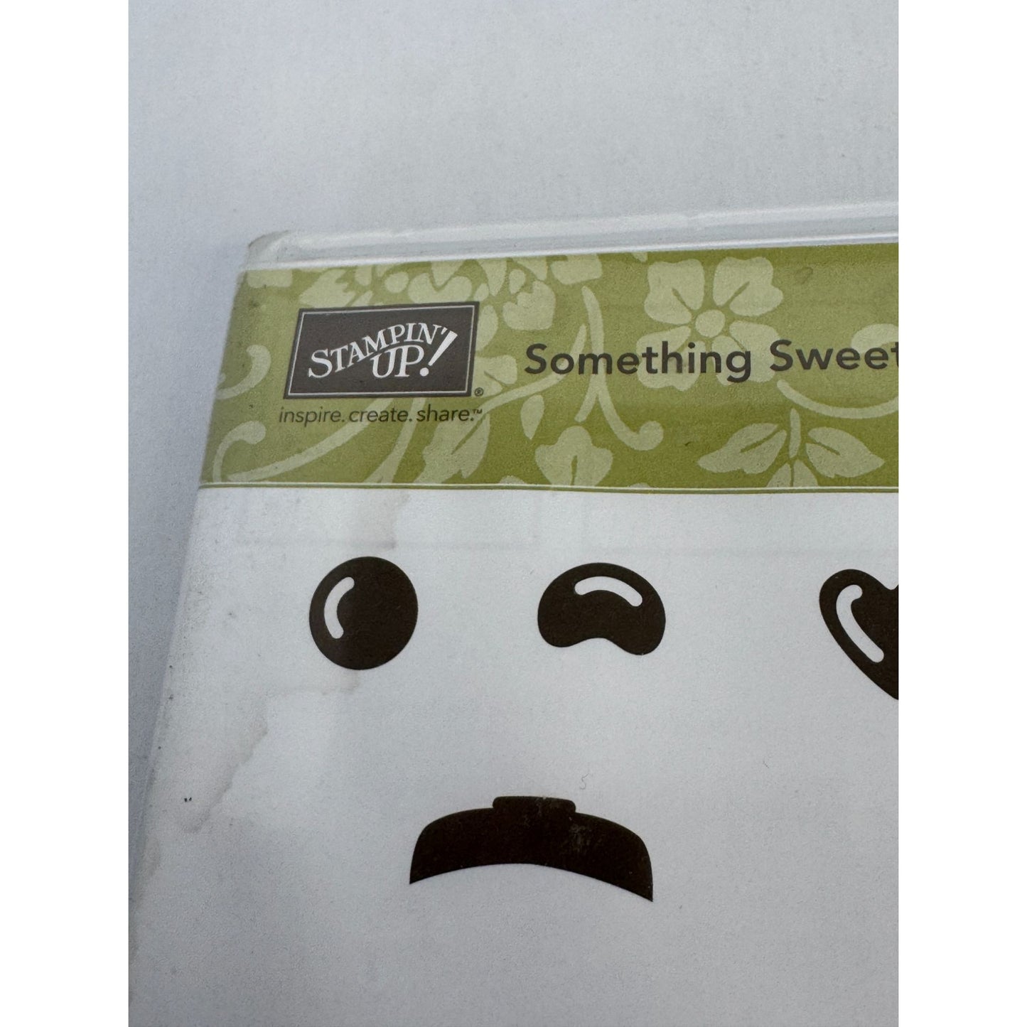 Stampin Up Rubber Stamp Set Something Sweet Bubble Gumball Machine Jellybean