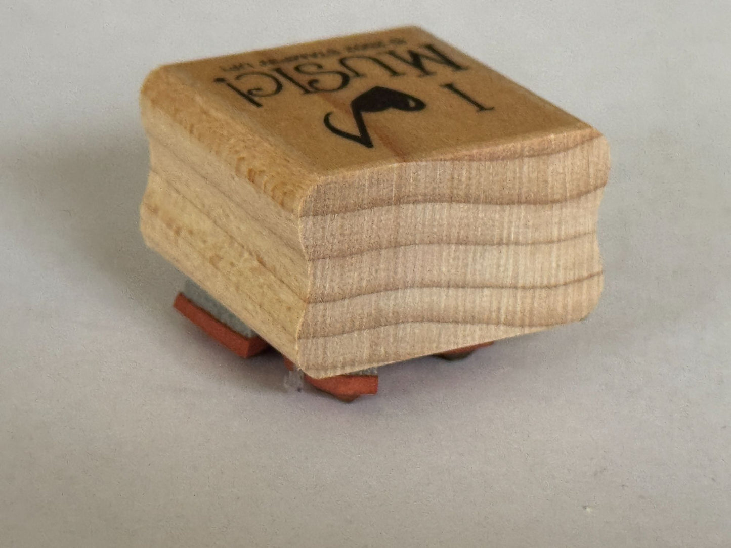 Stampin Up Rubber Stamp I Love Music Teacher Card Making Words