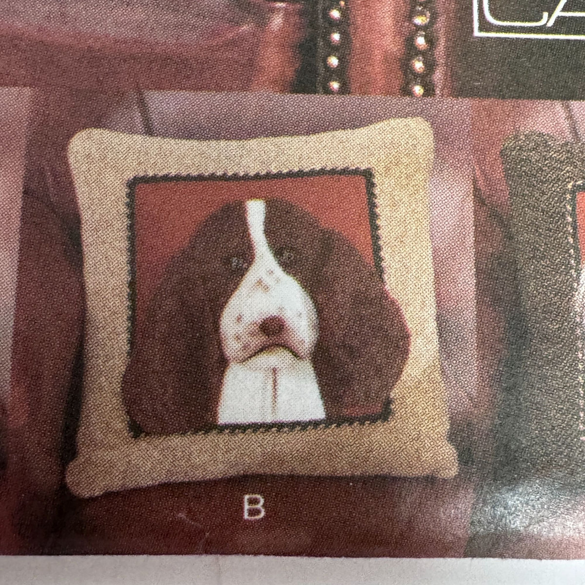 Vogue Sewing Pattern 7441 Dog Pillow Plush Animal Cushion Home Decor Uncut Square Pillows