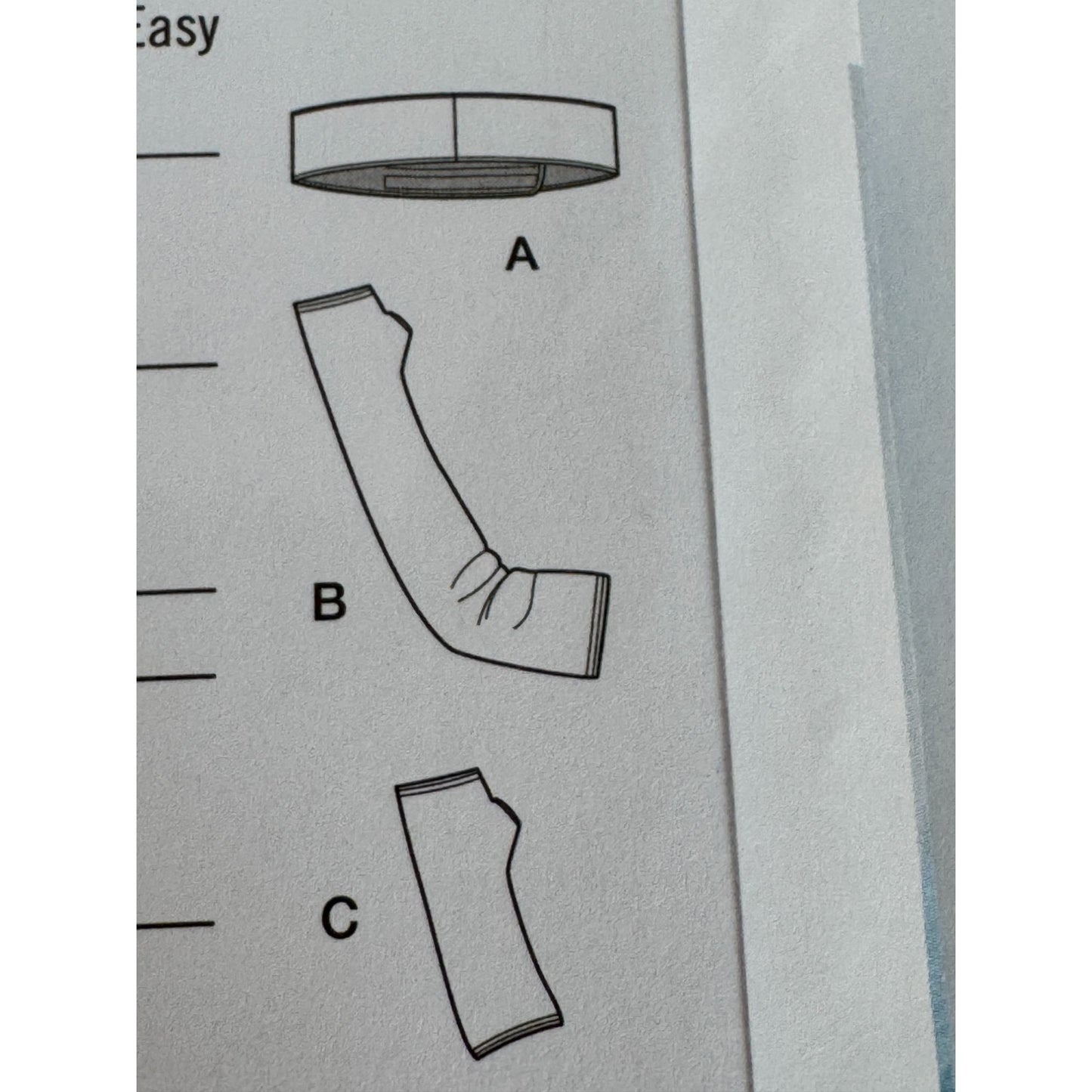 Simplicity Sewing Pattern S9902 Adaptive Arm Wrap Sleeves Mitts Sling Easy Uncut