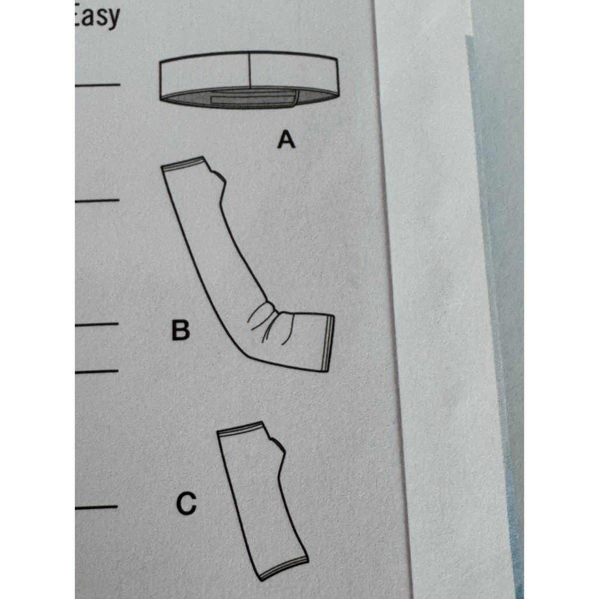 Simplicity Sewing Pattern S9902 Adaptive Arm Wrap Sleeves Mitts Sling Easy Uncut