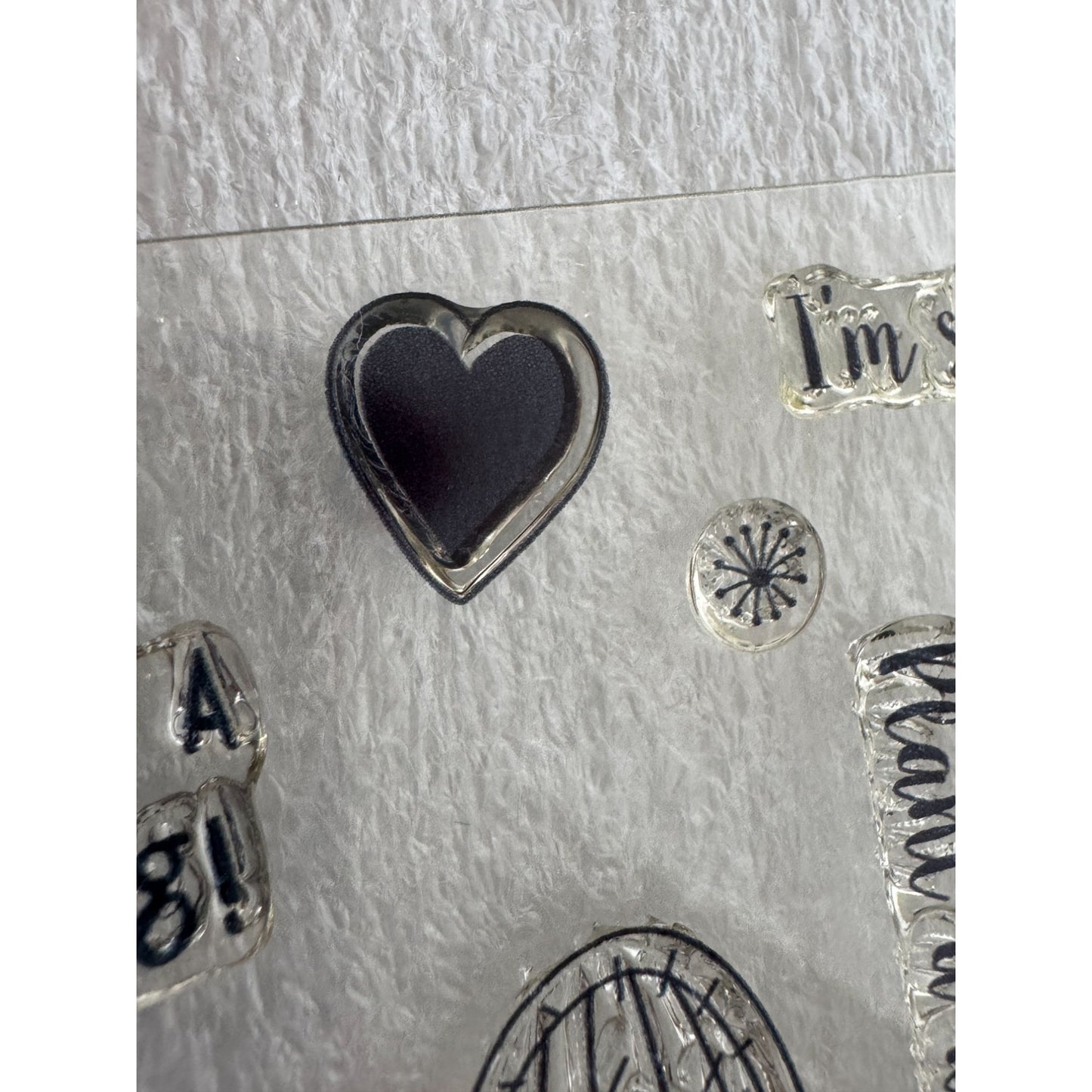 CTMH My Acrylix Acrylic Stamp Set Stuck on You Cactus Hug Me Plant a Kiss C1643