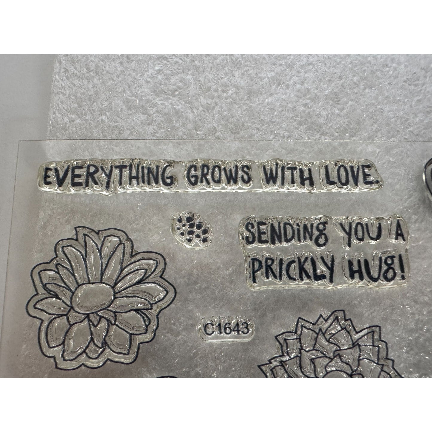 CTMH My Acrylix Acrylic Stamp Set Stuck on You Cactus Hug Me Plant a Kiss C1643