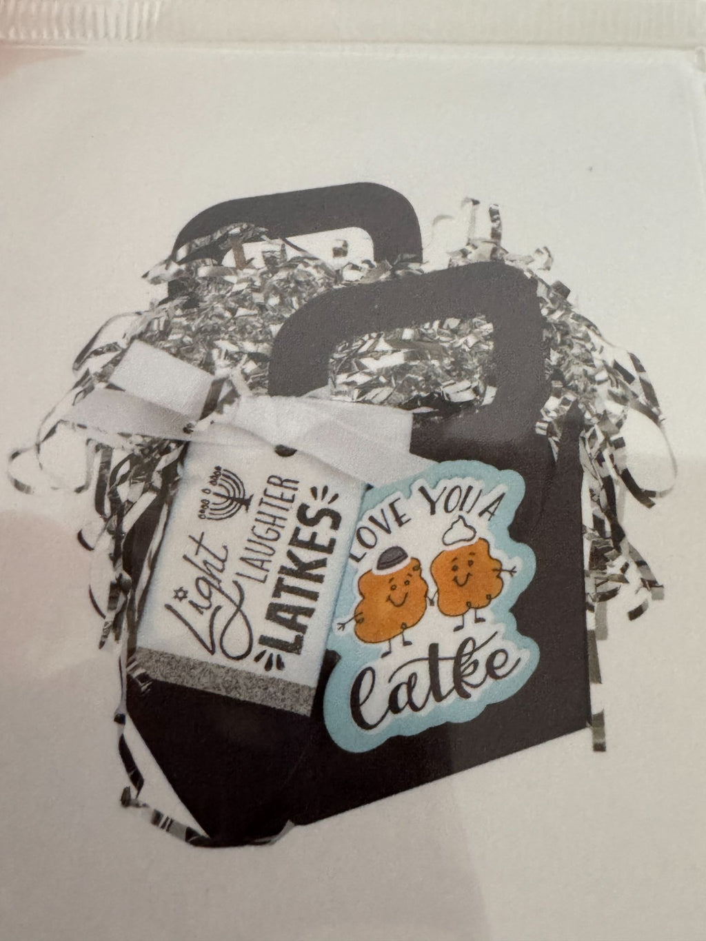 Sizzix Framelits 8 Dies 5 Stamps Love You a Latke Pun Hanukkah Cardmaking 663167