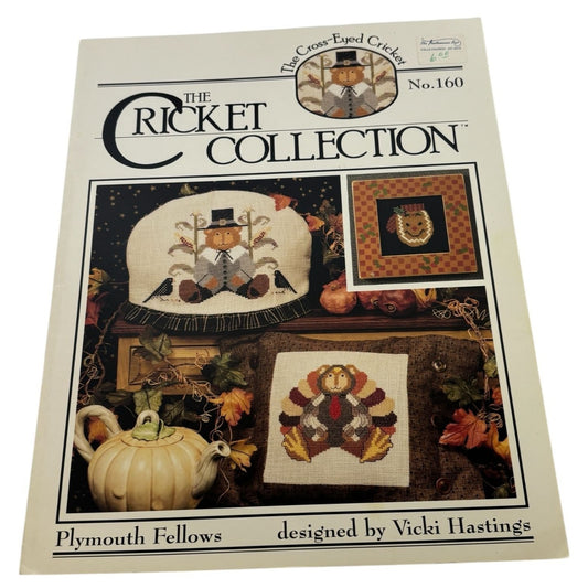 The Cricket Collection Cross Stitch Pattern Plymouth Fellows Thanksgiving Turkey