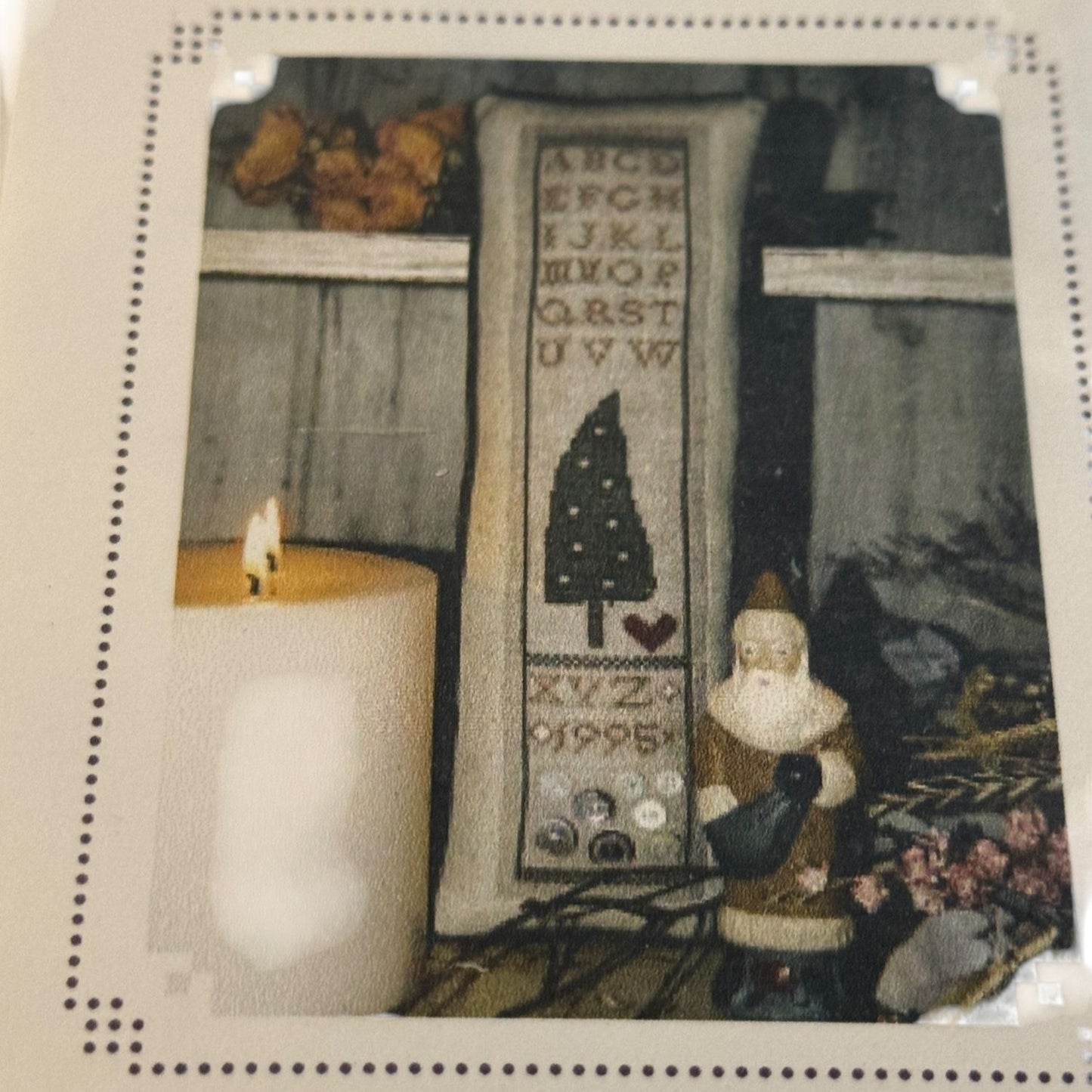 Ewe and Eye and Friends Cross Stitch Pattern Primitive Tree Alphabet Christmas