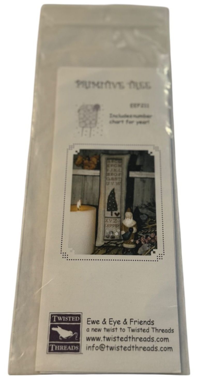Ewe and Eye and Friends Cross Stitch Pattern Primitive Tree Alphabet Christmas