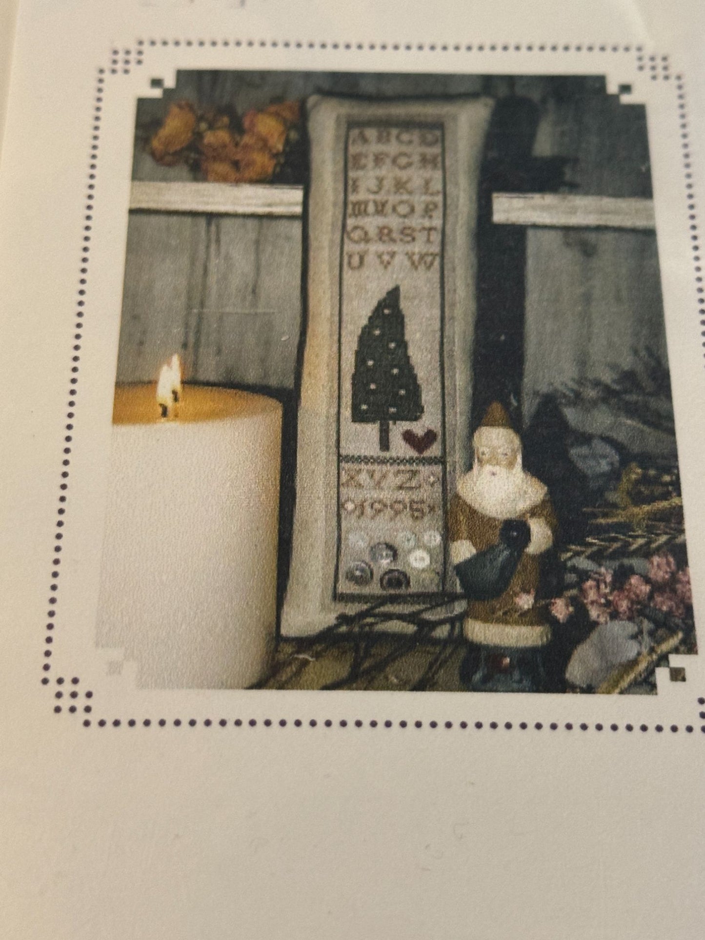 Ewe and Eye and Friends Cross Stitch Pattern Primitive Tree Alphabet Christmas