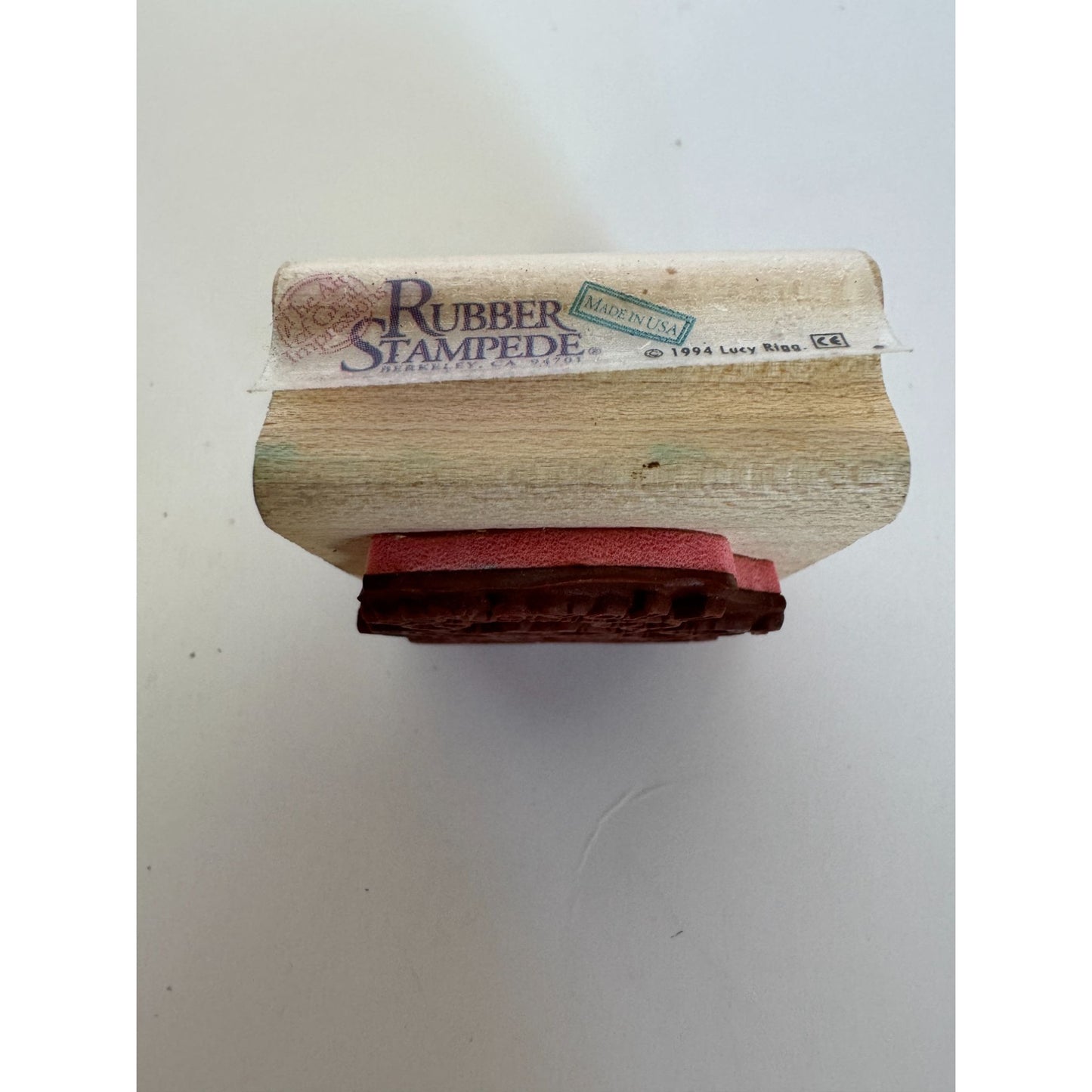 Rubber Stampede Stamp I Love You Bear Teddy Heart String Valentines Day Small