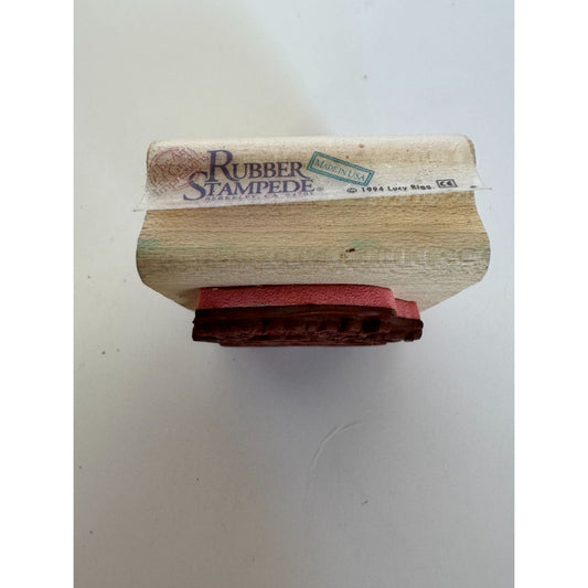 Rubber Stampede Stamp I Love You Bear Teddy Heart String Valentines Day Small