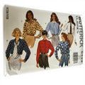 Butterick Sewing Pattern 6422 Button Up Shirt 90s Blouse Preppy Academia 6-10 Uncut