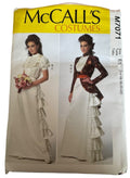 McCalls Sewing Pattern M7071 Victorian Costume Jacket Blouse Skirt 14-22 Ruffles