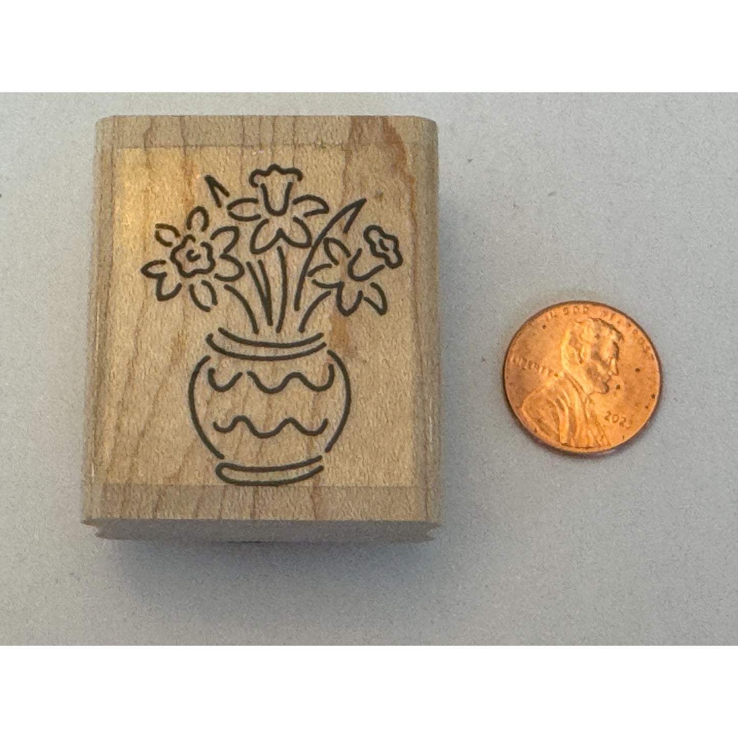 Stampin Up Rubber Stamp Flower Vase Spring Mothers Day Friendship Card Making