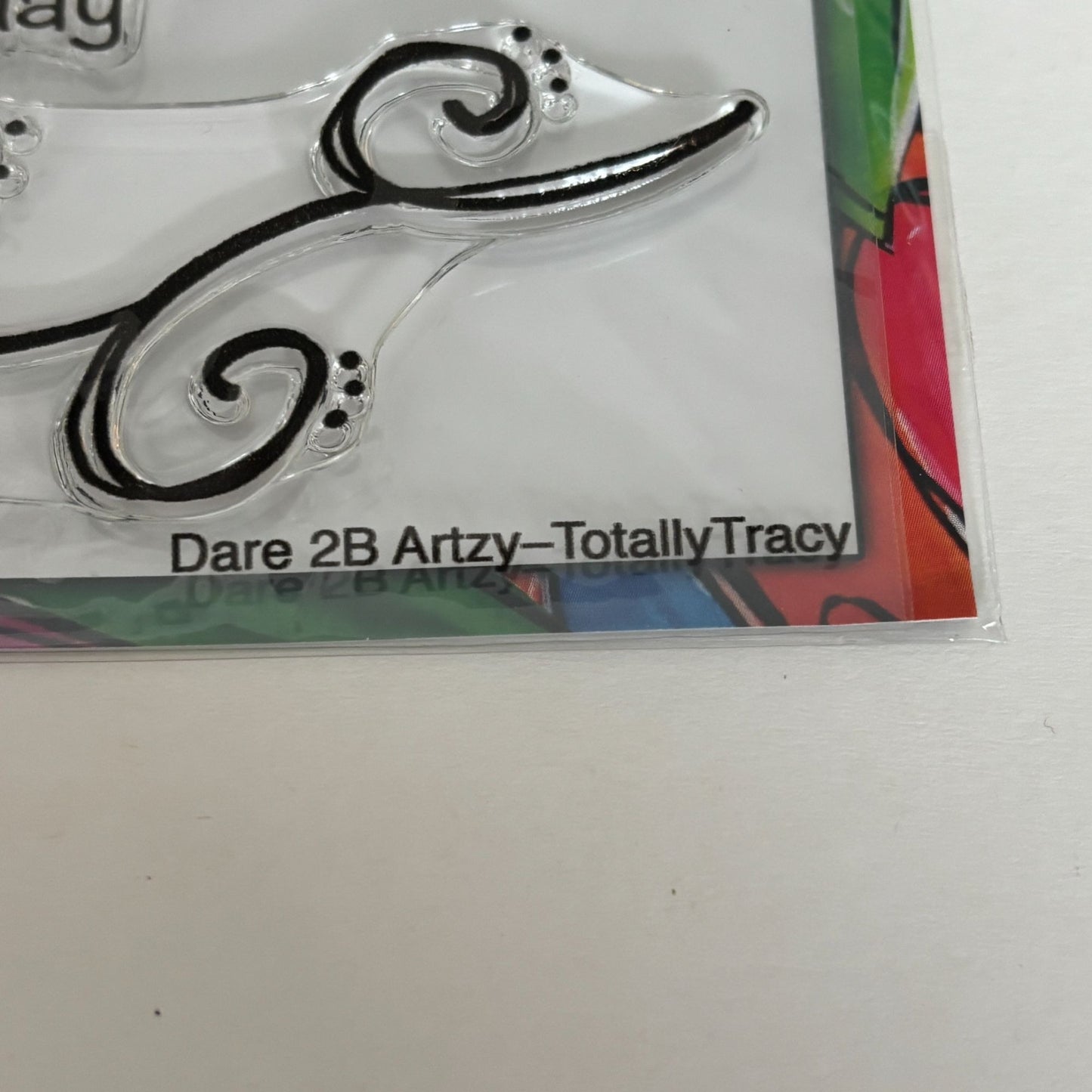 Dare 2B Artzy Clear Stamp Set Dream Totally Tracy Creativity Inspirational Words Believe Cardmaking