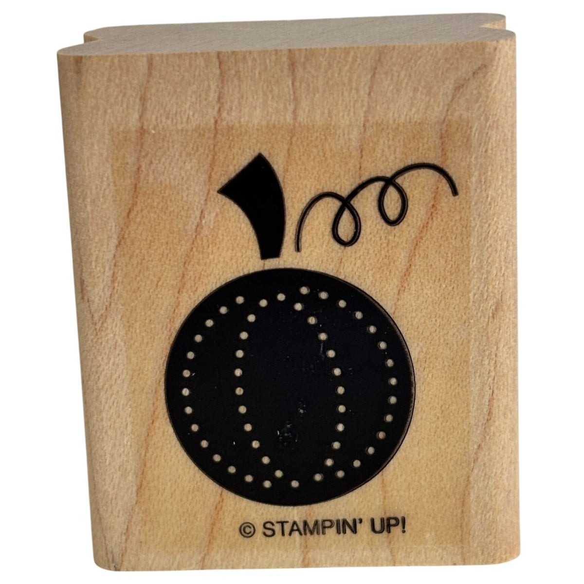Stampin Up Pumpkin Rubber Stamp Fall Halloween Thanksgiving Autumn Harvest Card Making Wood Mounted