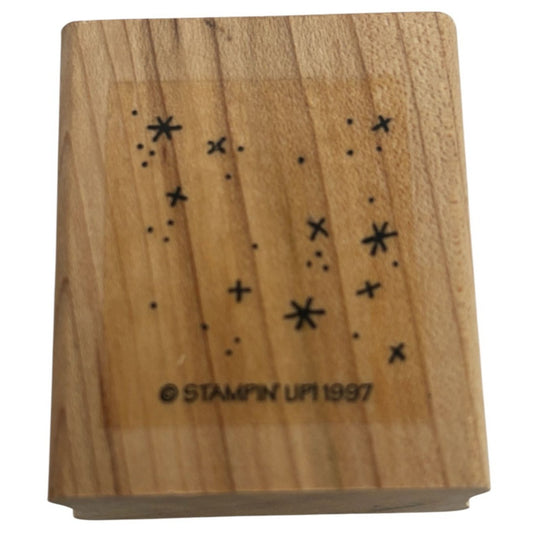 Stampin Up Rubber Stamp Star Cluster Splatter Background Maker Sky Asterisk